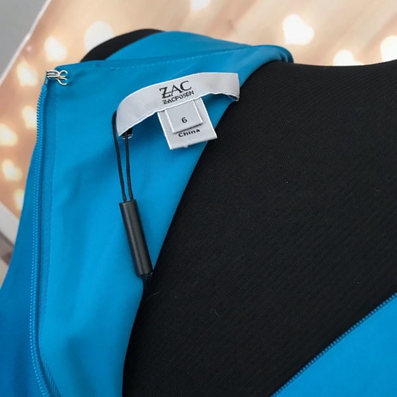 Zac Posen Dresses Slip Teal Womens Dress Size 6 - Picture 5 of 5